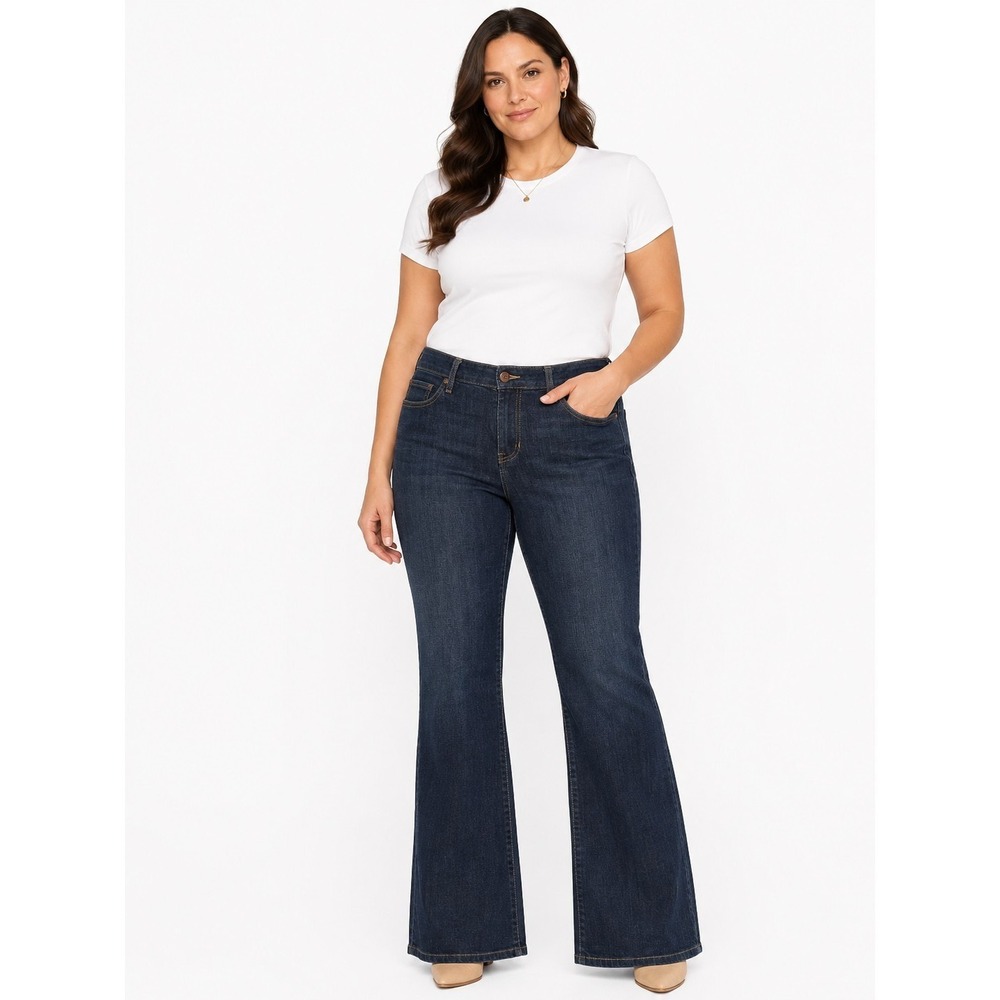 Gap Jeans Womens Curvy Flare Size 10L Wide Leg